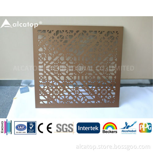 high quality PVDF aluminum flower panel by Alcatop